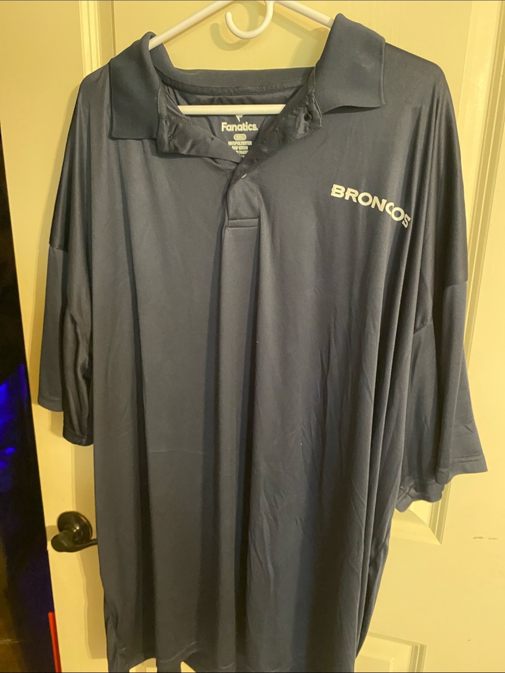 Fanatics Navy Broncos Polo Shirt